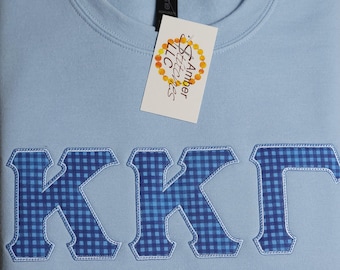 Kappa Kappa Gamma Sorority Applique Sweatshirt