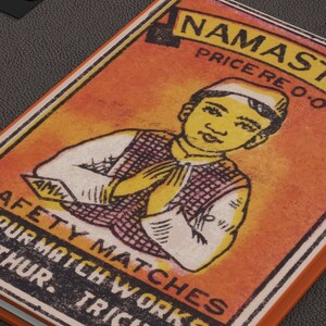 Namasthai | Yoga | Memories | Notes | Indian Matchbox Design | Hardcover Journal Matte