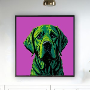 Labrador | Dog Art | Blue Dog | Dog Lovers | Large Dog Print