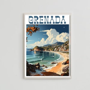 Caribbean Island Poster Personalised Poster Wall Art Poster Travel Poster