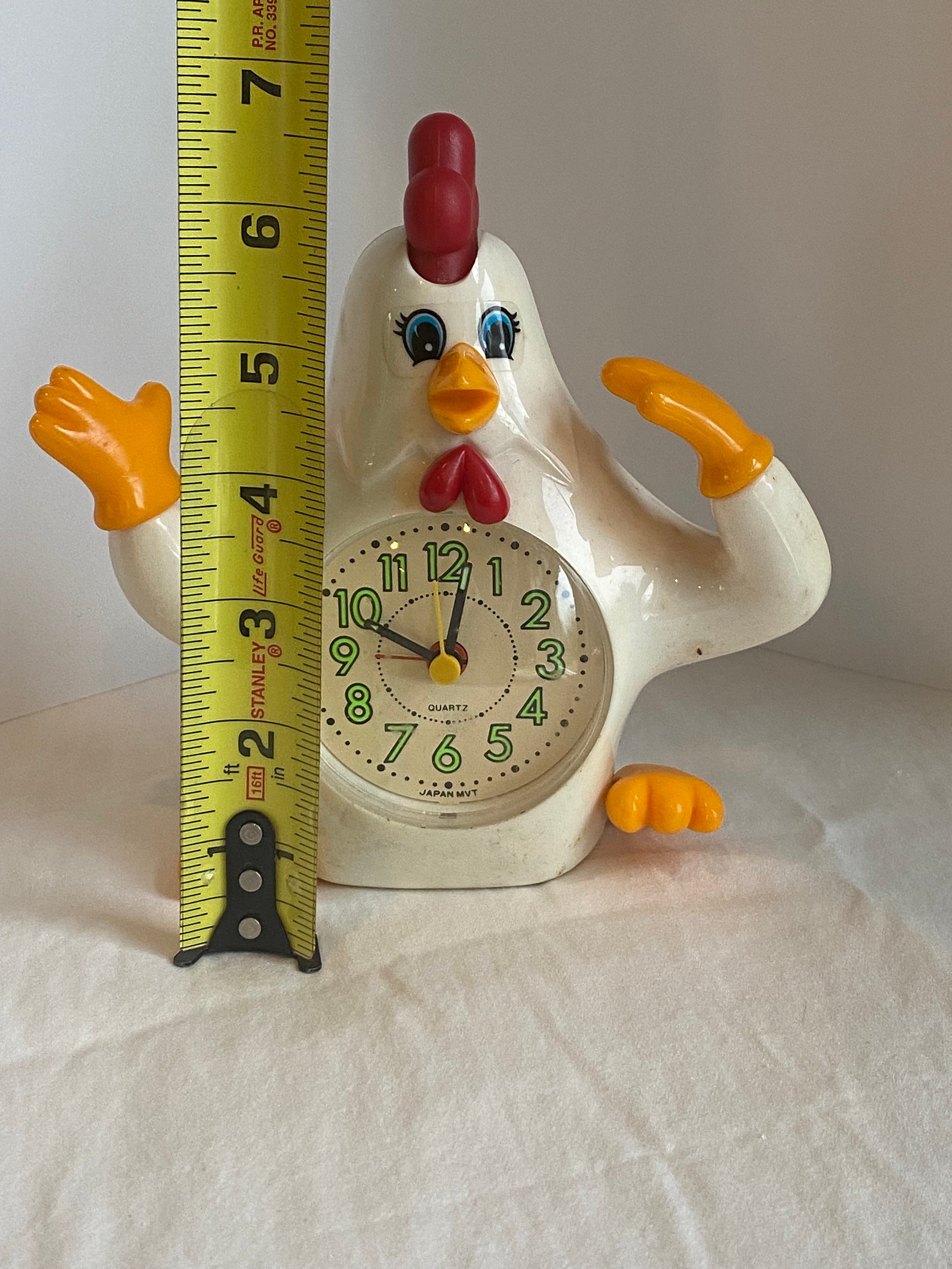 Vintage Rooster Alarm Clock Etsy