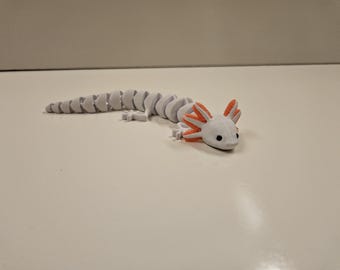 Aksolotl - przegubowy, opcje kolorystyczne, drukowany w 3D