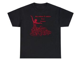 Gown Envy - Unisex Heavy Cotton Tee (Red Print)