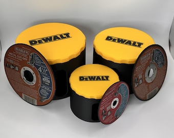 DeWalt Grinder Disc Organizer Box | For 3 inch, 4 inch, 4.5 inch and 5 inch grinder discs|