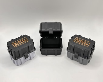 Generic Black and Decker Mini Rugged Box Storage Case | Empty box for accessories, woodworking tools |