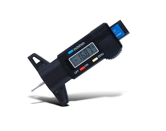 Digital Depth Gauge Caliper Tread Depth Gauge LCD Tire Tread Gauge For Car Tire 0-25mm