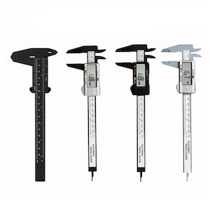 Plastic Vernier Caliper | Digital Caliper | Inch and Metric | Fraction Conversion | LCD Display