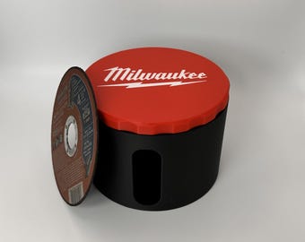 Milwaukee Grinder Disc Organizer Box |For 3 inch, 4 inch, 4.5 inch and 5 inch grinder discs