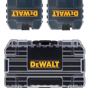 DeWalt Mini Box förvaringsväska | För försänkare, fräsar, borrar etc. | 1 st 1 Med 2 Small Black