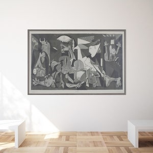 Guernica Pablo Picasso, Wall Art Canvas, Reproduction Artwork, Famous Canvas, Guernica Art Canvas, Picasso Poster, Pablo Picasso Printed