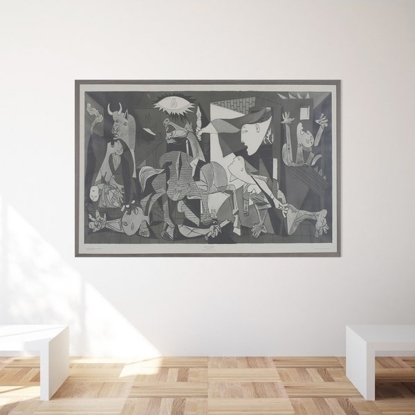 Pablo Picasso, Guernica, toile d'art mural, Reproduction d'oeuvres d'art, toiles célèbres, toile d'art Guernica, Poster Picasso, Impression Pablo Picasso