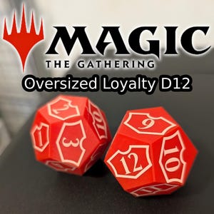 1 dado personalizado de gran tamaño de Magic: The Gathering MTG Planeswalker Loyalty Spindown D12: ¡Perfecto para seguir tu progreso en la partida! (MTG)