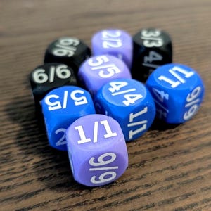 1x Custom Magic the Gathering D6 Die - Choose Your Numbers! (MTG)