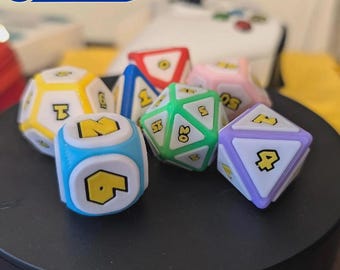 Handcrafted Colorful Dice Set: RPG & Board Game Dice