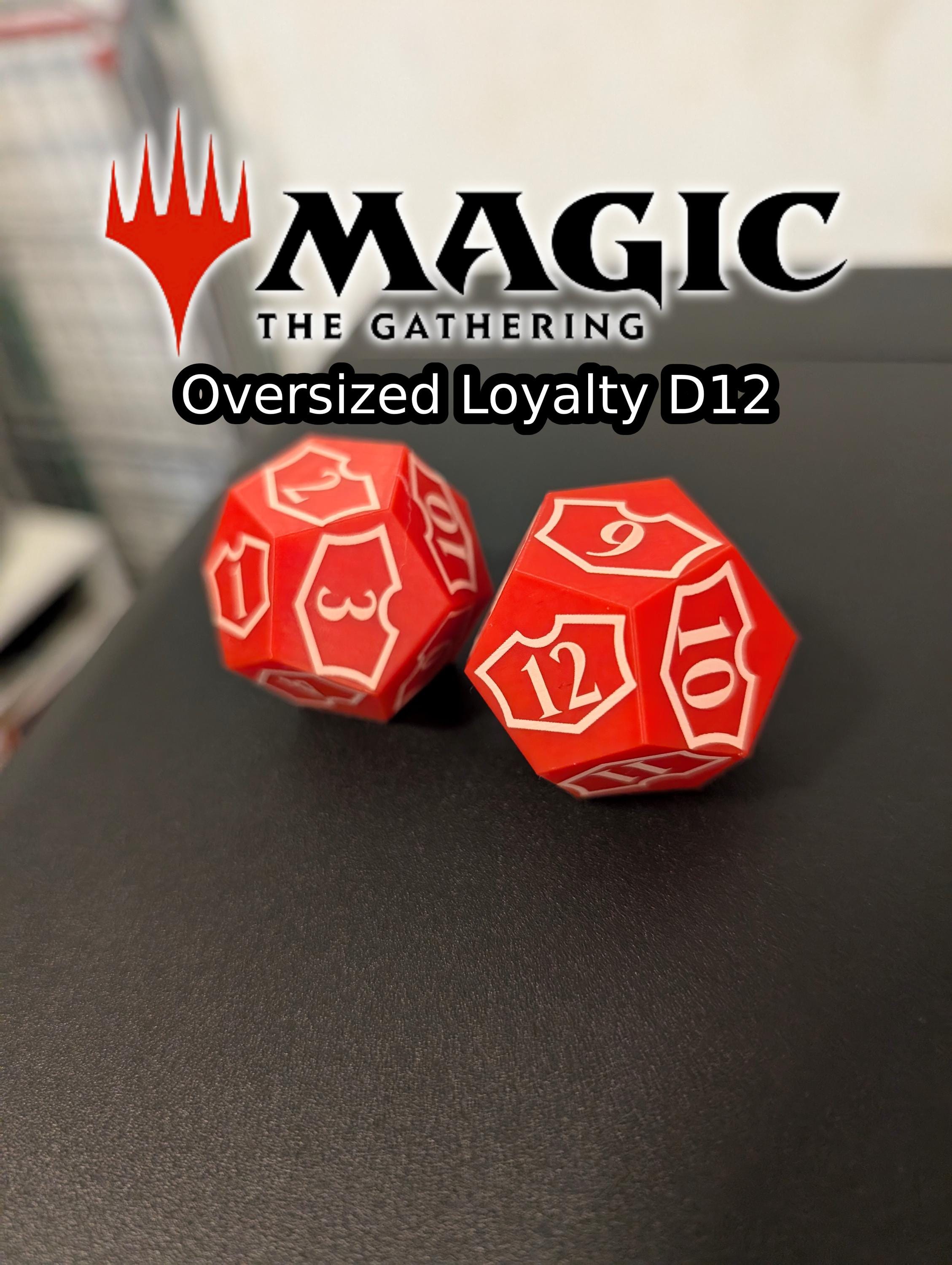 Custom Oversized MTG Planeswalker Loyalty D12 Spindown Dice - Etsy