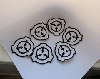 SCP Foundation Logo Embroidered Patch - Secure Contain Protect Morale Badge (8cm)