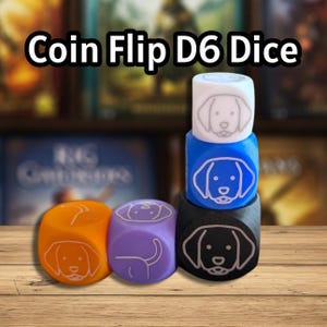 1x muntdobbelsteen in een D6! - Maak het makkelijker om een 50/50 te gooien! (16 mm/20 mm/25 mm)