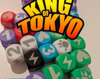 1x Custom King of Tokyo Die - Personalized Monster Mayhem! (20mm)