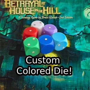8x Betrayal at House on the Hill Custom Dice Set | Akcesorium do ulepszania gier planszowych | Kostki do gry Haunt Roll
