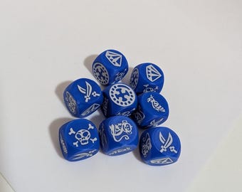 Piraten Kapern Replacement Dice Set | Pirate Themed Board Game Accessories, PLA