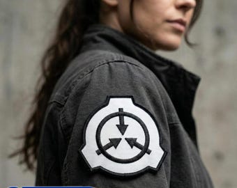 SCP Foundation Logo Embroidered Patch - Secure Contain Protect Morale Badge (8cm)