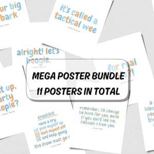 MEGA BUNDLE - best selling Bluey posters