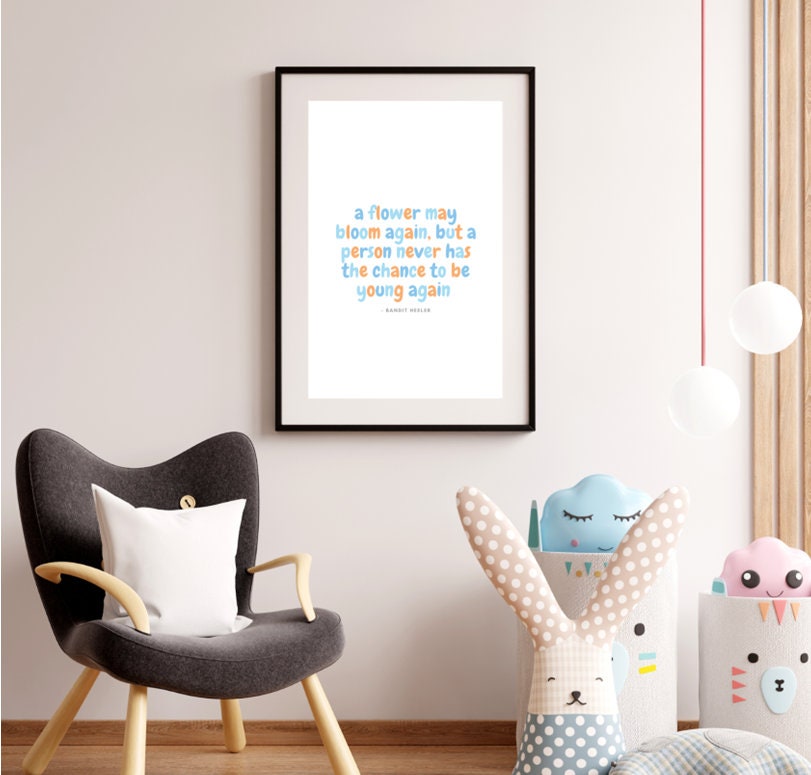 Bluey Poster a Flower May Bloom Again but a Person Never Etsy