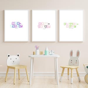 Gabby&#39;s Dollhouse inspired posters - bundle of 5