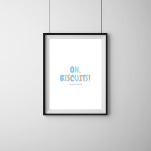 Bluey poster - oh, biscuits!