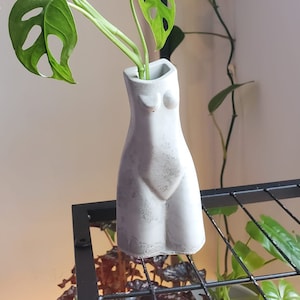 Contemporary Concrete Female Sculptural Vase