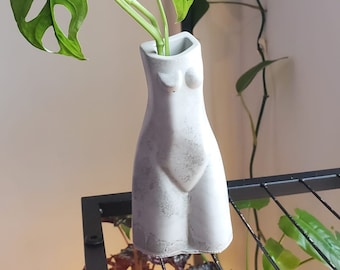 Contemporary Concrete Female Sculptural Vase