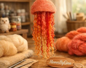 Medusas de fieltro de aguja