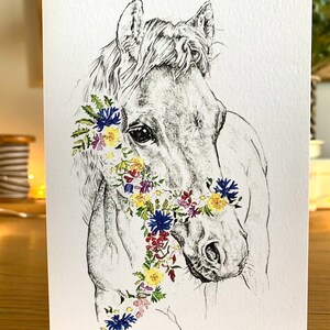 Carte de vœux poney - « Charlie »