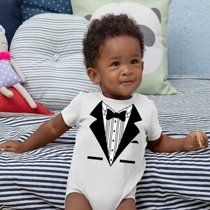 White Tuxedo Onesie® Funny Baby Bodysuit Baby Shower Gift - Etsy