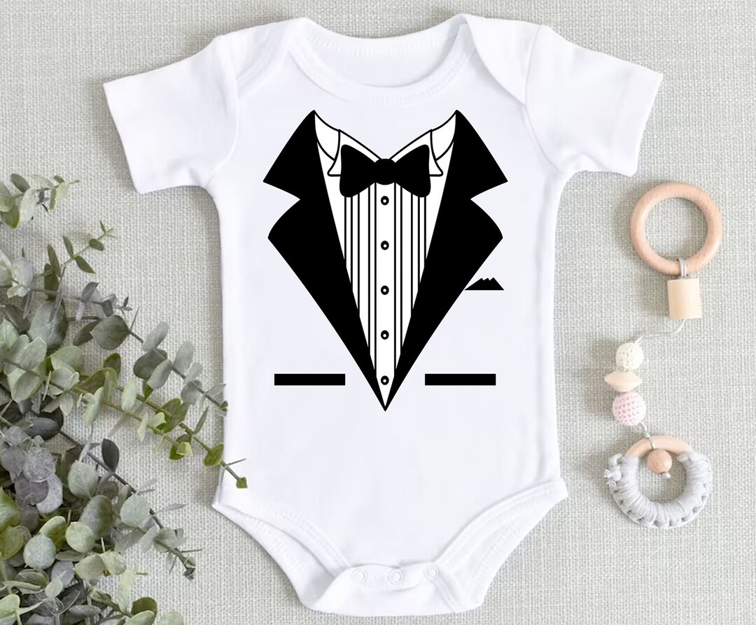White Tuxedo Onesie® Funny Baby Bodysuit Baby Shower Gift - Etsy