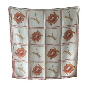 Rare Vintage 1960’s Richard Allan Silk Scarf