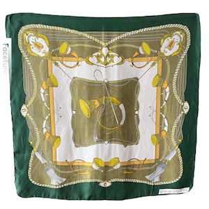 Extremely Rare Vintage Silk Scarf Renault
