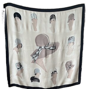 Vintage 1990’s Lanvin Thick Silk Scarf