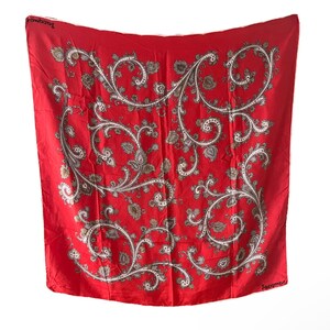 Jacqmar 1960’s Vintage Silk Paisley Scarf
