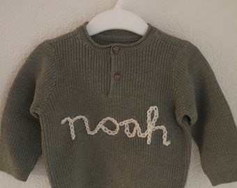 Personalized baby sweater