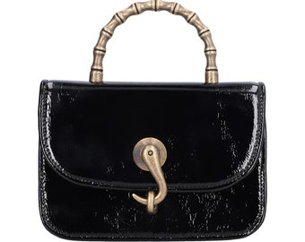 MINI PONY BAG // Patent black