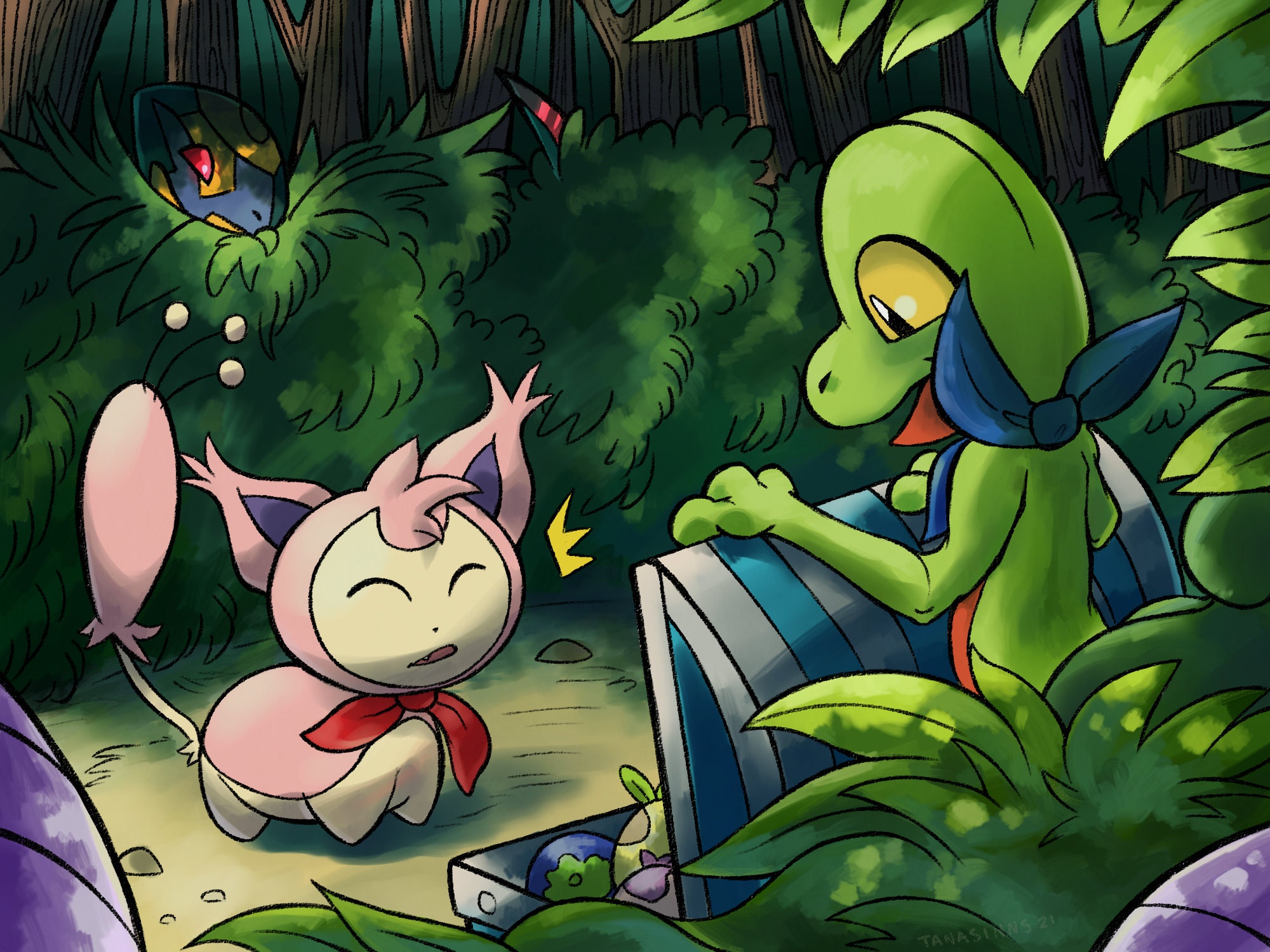 Pokemon Mystery Dungeon Explorers Of Sky Grovyle