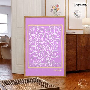 Pôster da exposição Pinky, de Keith Haring, para decoração de parede. imagem 6