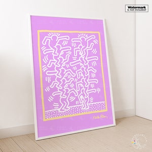 Pôster da exposição Pinky, de Keith Haring, para decoração de parede. imagem 5