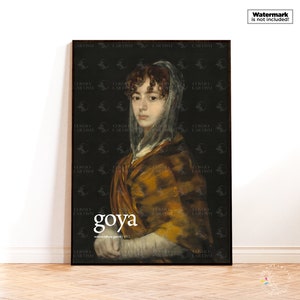 Francisco Goya Senora Sabasa Garcia Poster, Stampa artistica digitale, Decorazione da parete per la casa moderna, Stampa artistica spagnola, Dipinti famosi