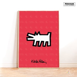 Keith Haring Print, Keith Haring Kunst Poster, Pop Art Print, Keith Haring Poster, Wanddekoration, zeitgenössischer Kunstdruck