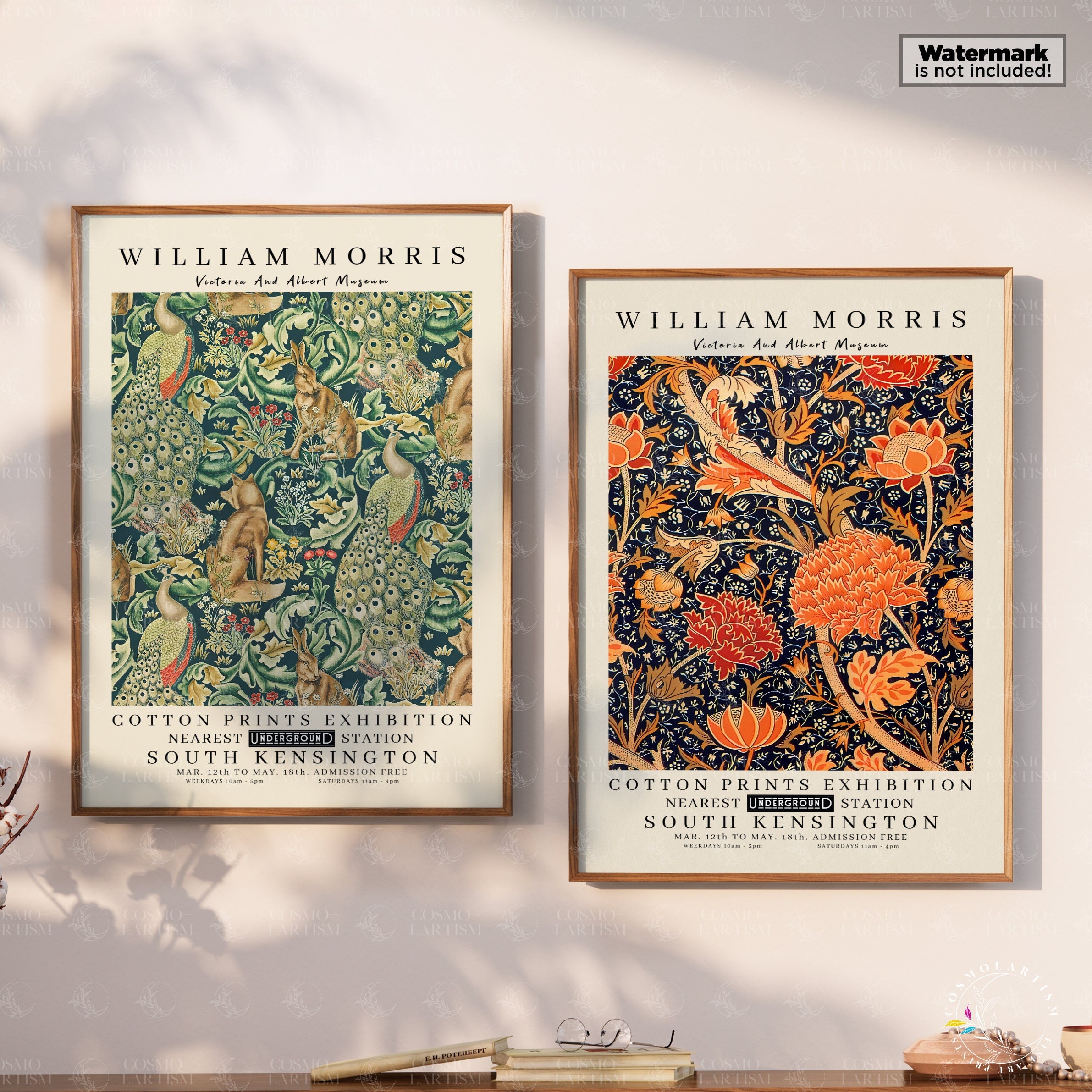 William Morris Print Set of 2, William Morris Gallery Wall Set ...