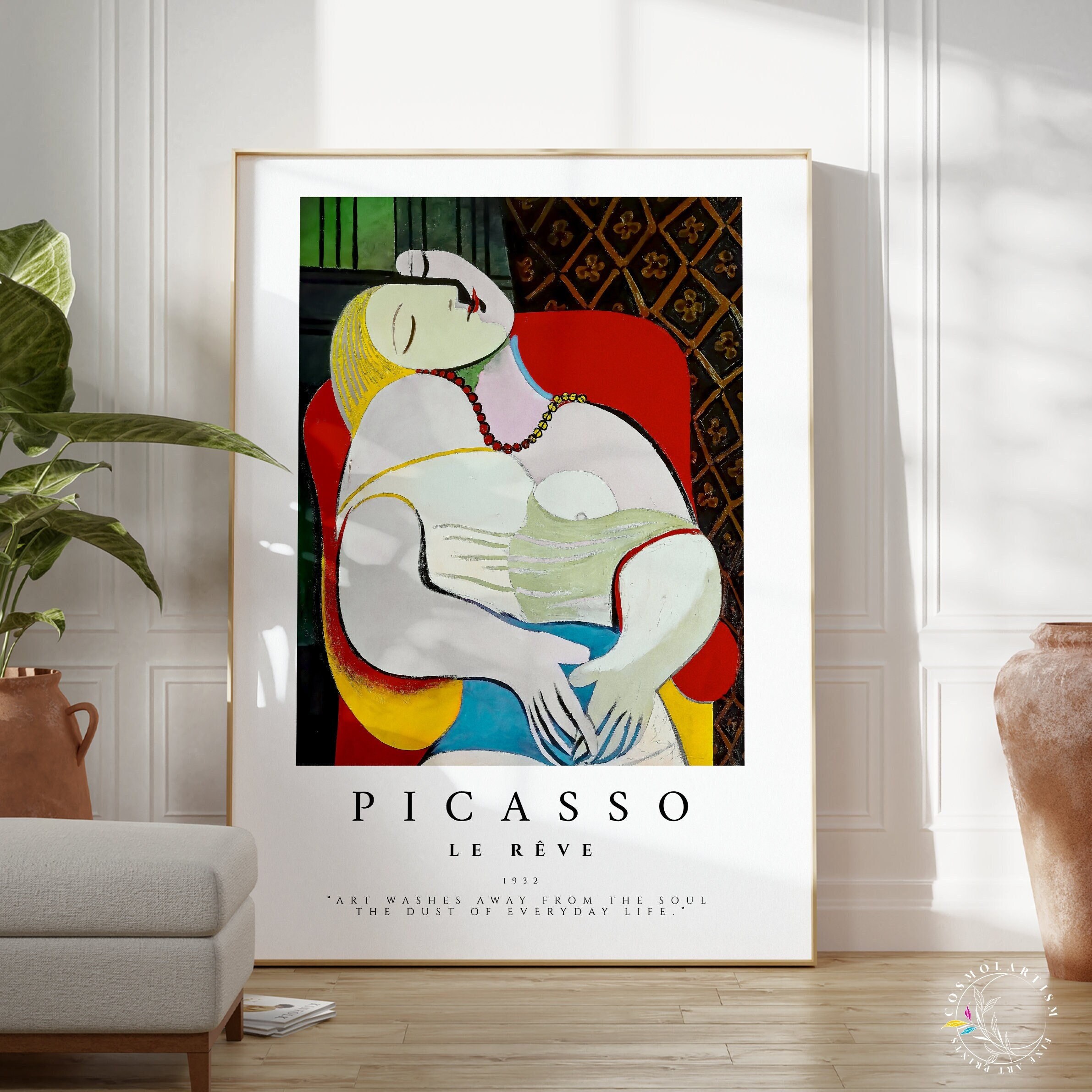 Pablo Picasso A Dream 1932 (Le Reve) Artwork T Shirt Pablo Picasso A Dream 1932 (Le Reve) Artwork T Shirt