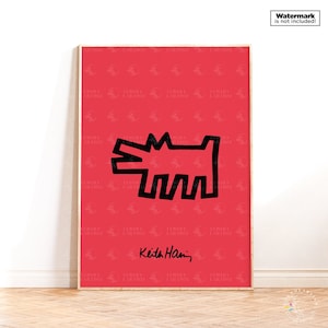 Stampa Keith Haring, Poster d'arte Keith Haring, Stampa Pop Art, Poster Keith Haring, Decorazione murale, Stampa d'arte contemporanea