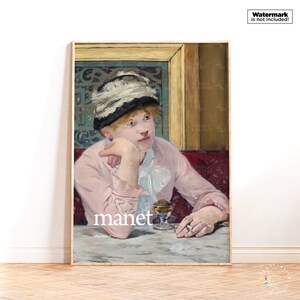 Poster di Plum Brandy di Edouard Manet, stampa artistica impressionista, decorazione da parete per la casa moderna, stampa di Edouard Manet